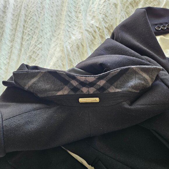 Burberry London Wool Cashmere Coat - Black - Sz UK2/US0/IT34 - Picture 11 of 16